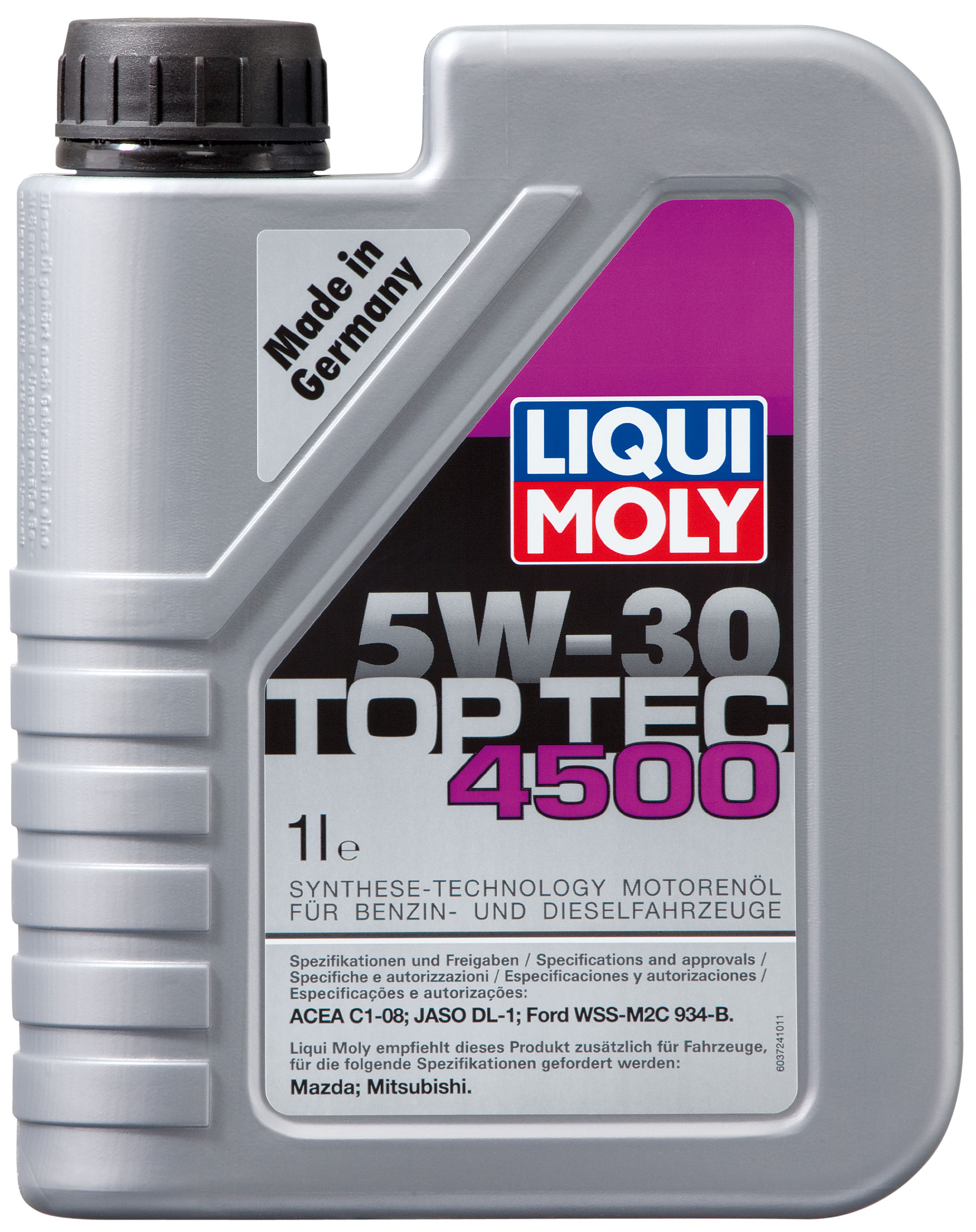 Купить запчасть LIQUI MOLY - 3724 Моторное масло Liqui moly Top Tec 4500 5w-30 1л