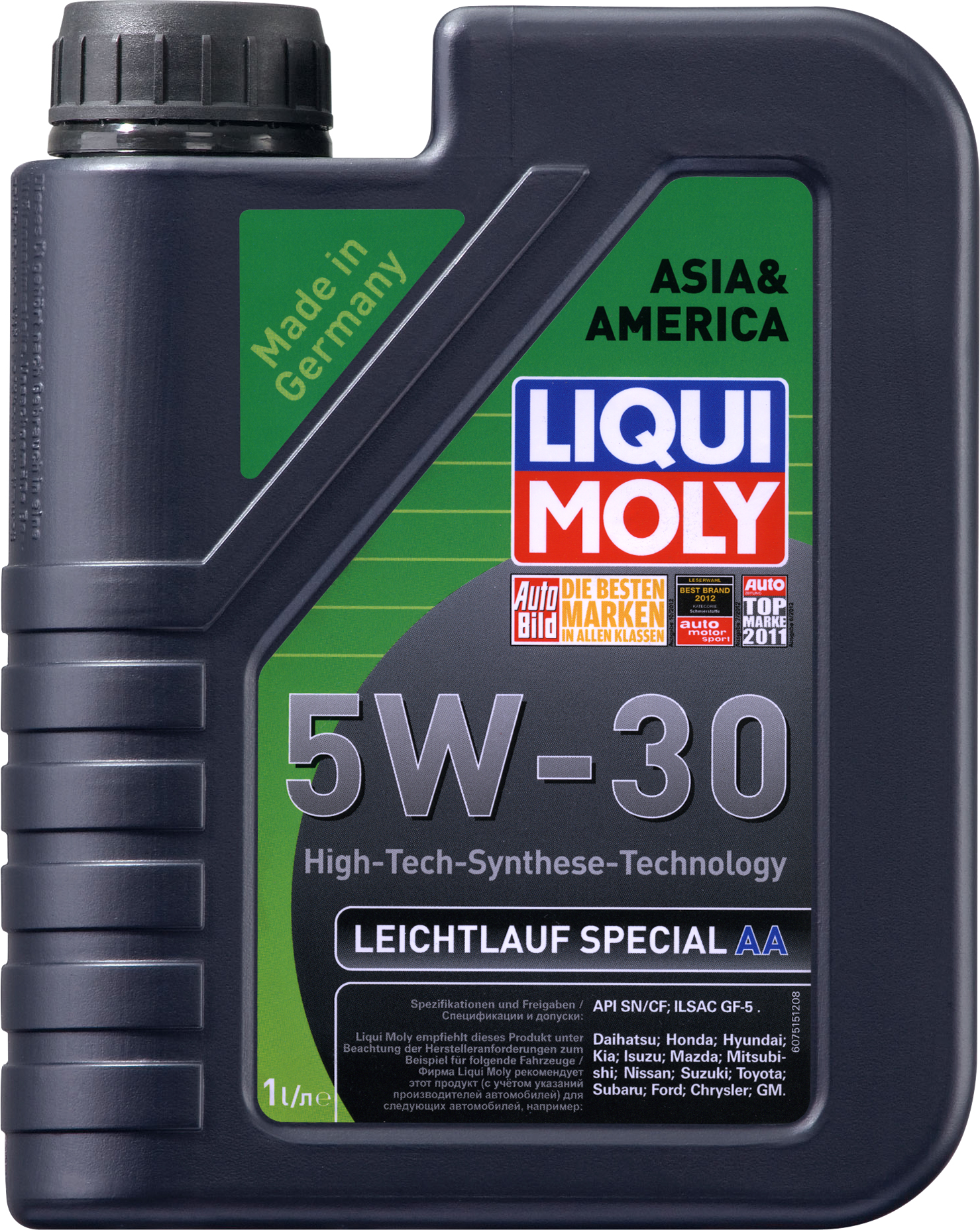 Купить запчасть LIQUI MOLY - 7515 Моторное масло Liqui moly Special Tec AA 5w-30 1л