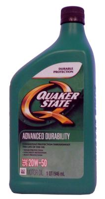 Купить запчасть QUAKER STATE - 073102364547 Моторное масло Quaker state Advanced Durability SAE 20W-50 0,946л