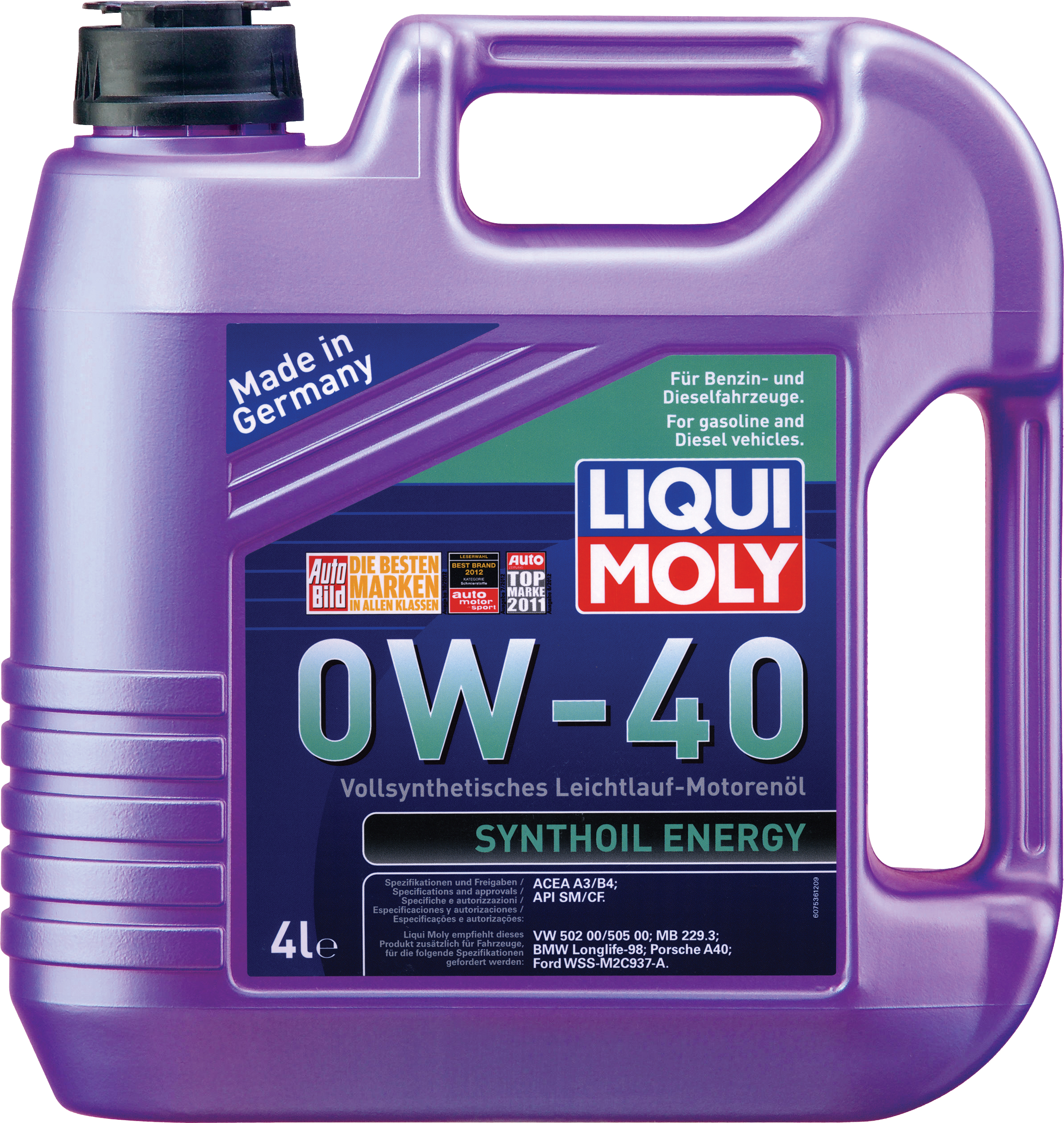 Купить запчасть LIQUI MOLY - 7536 Synthoil Energy SAE 0W-40