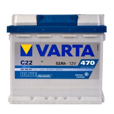 Купить VARTA 552400047 АккумуляторнаябатареяBLUEDYNAMIC19.5/17.9евро52Ah470A207/175/190\VARTA552400047