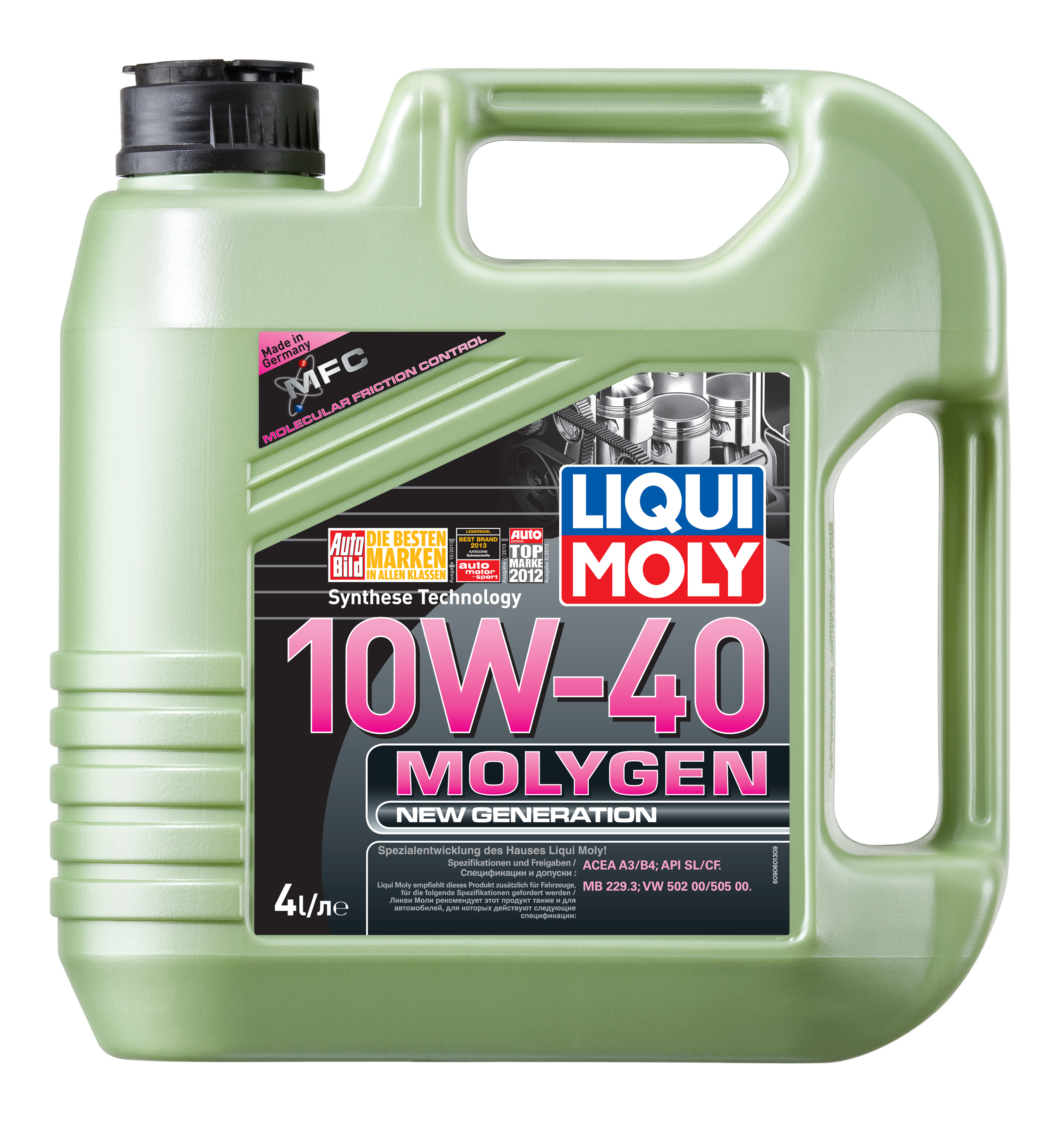 Купить запчасть LIQUI MOLY - 9060 Моторное масло Liqui moly Molygen New Generation 10W-40 4л