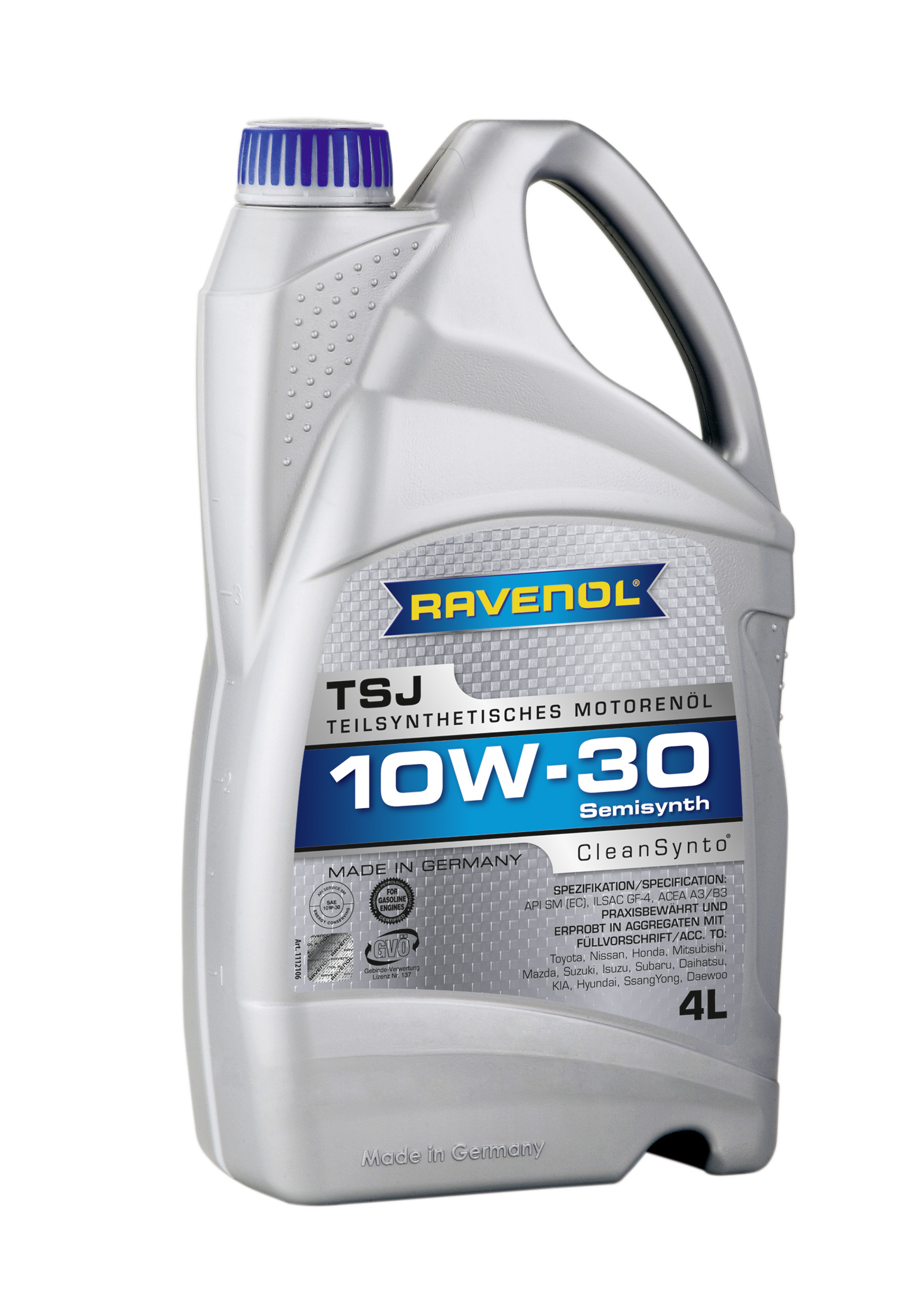 Купить запчасть RAVENOL - 4014835724099 Моторное масло Ravenol TSJ SAE 10W-30 4л