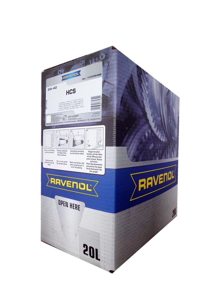 Купить запчасть RAVENOL - 4014835774322 Моторное масло Ravenol HCS SAE 5W-40 20л