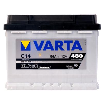 Купить запчасть VARTA - 556400048 Аккумулятор VARTA BLACK DYNAMIC 12V 56Ah 480A (R+) 13,47kg 242x175x190 мм