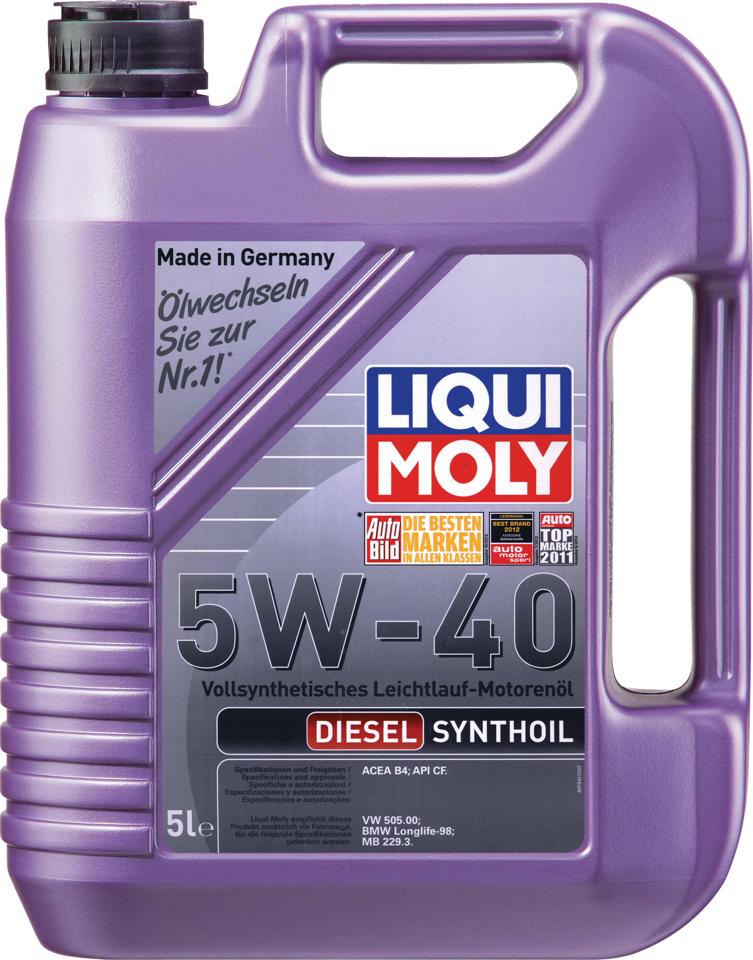 Купить запчасть LIQUI MOLY - 1927 Моторное масло Liqui moly Diesel Synthoil 5W-40 5л