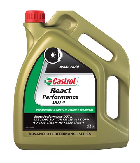 Купить запчасть CASTROL - 15038A Синтетическая тормозная жидкость React Performance, 5л