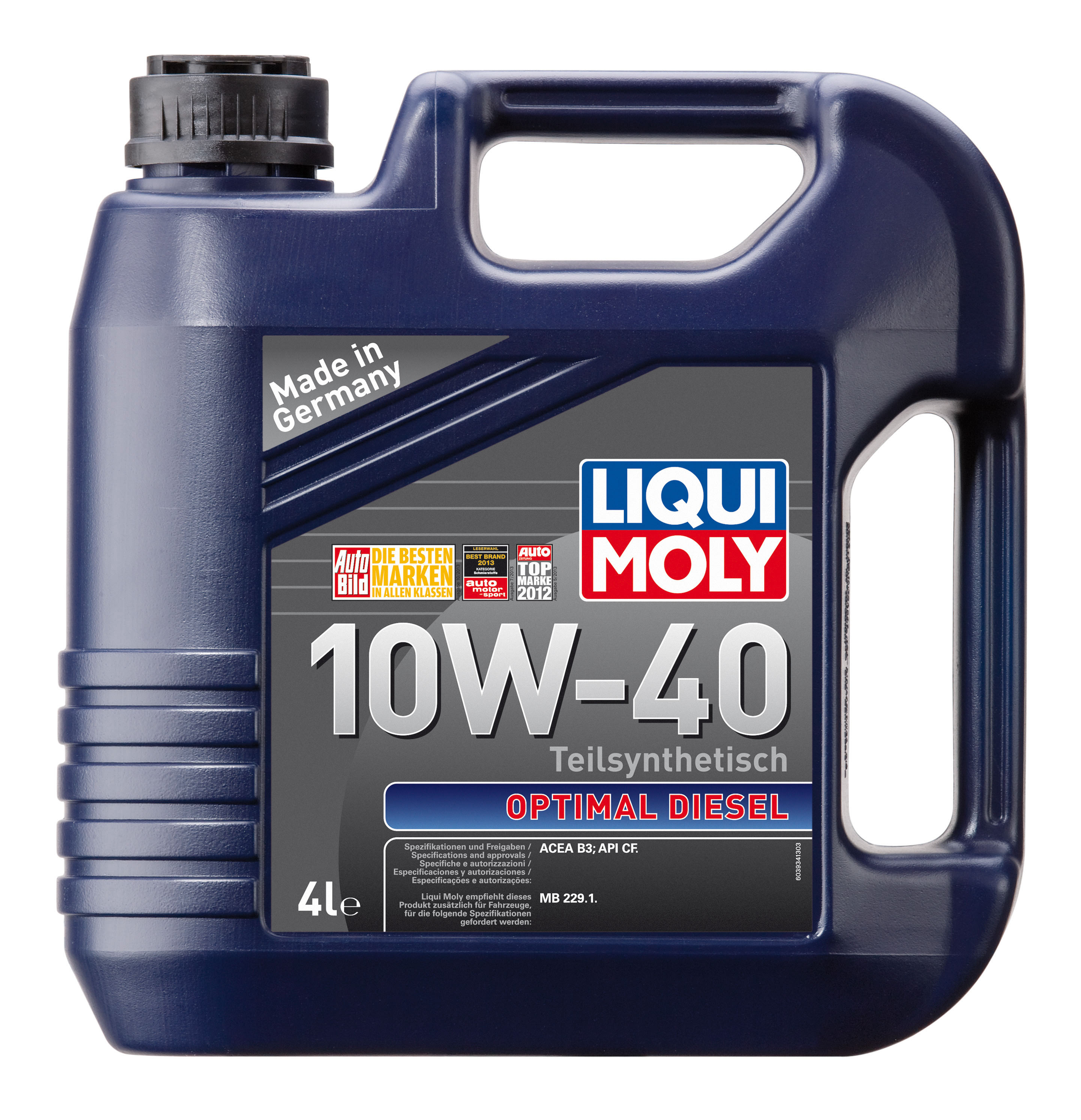 Купить запчасть LIQUI MOLY - 3934 Моторное масло Liqui moly Optimal Diesel 10W-40 4л