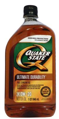 Купить запчасть QUAKER STATE - 073102000346 Моторное масло Quaker state Ultimate Durability 0W-20 0,946л