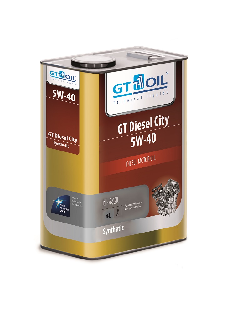 Купить запчасть GT OIL - 8809059408001 Моторное масло GT-Oil Diesel City 5W-40 4л