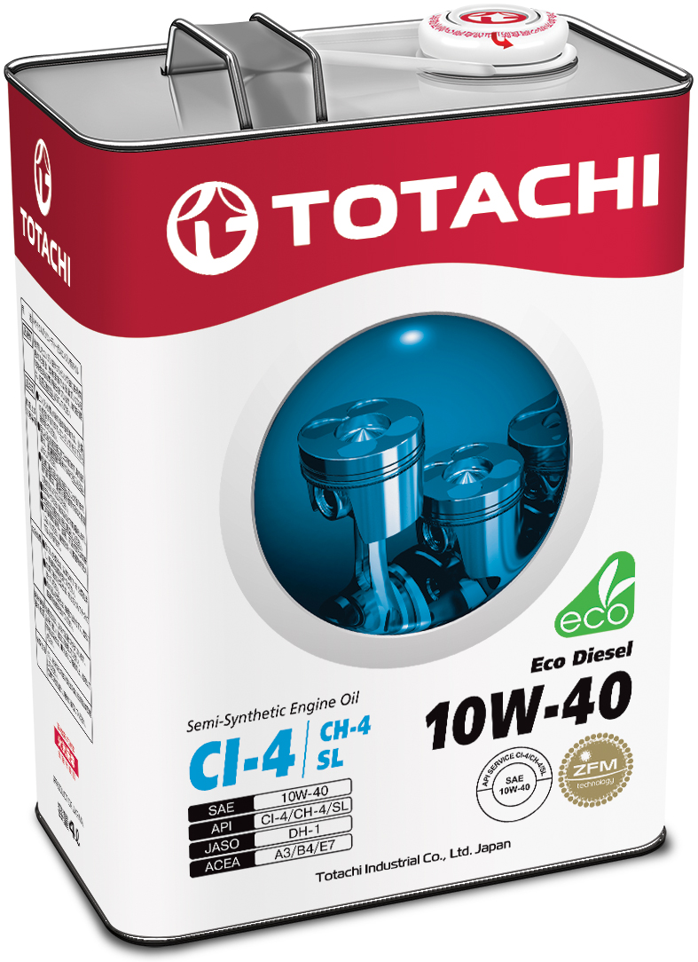 Купить запчасть TOTACHI - 4562374690523 Моторное масло Totachi Eco Diesel Semi-Synthetic 10W-40 4л