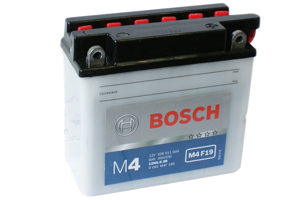 Купить запчасть BOSCH - 0092M4F190 Аккумулятор автомобильный BOSCH 0 092 M4F 190 6 Ач