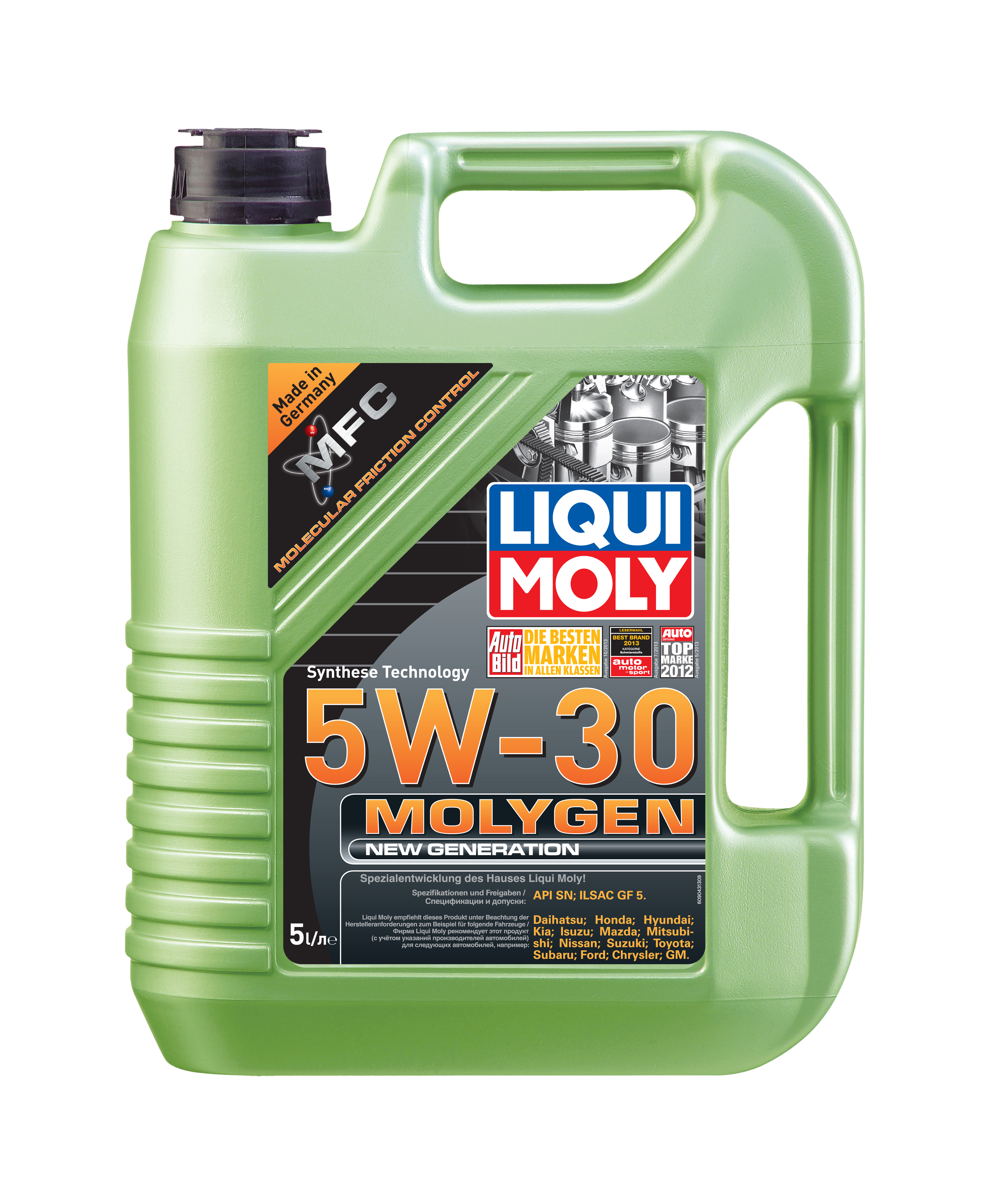 Купить запчасть LIQUI MOLY - 9043 Масло моторное Liqui moly Molygen New Generation 5W-30 5л