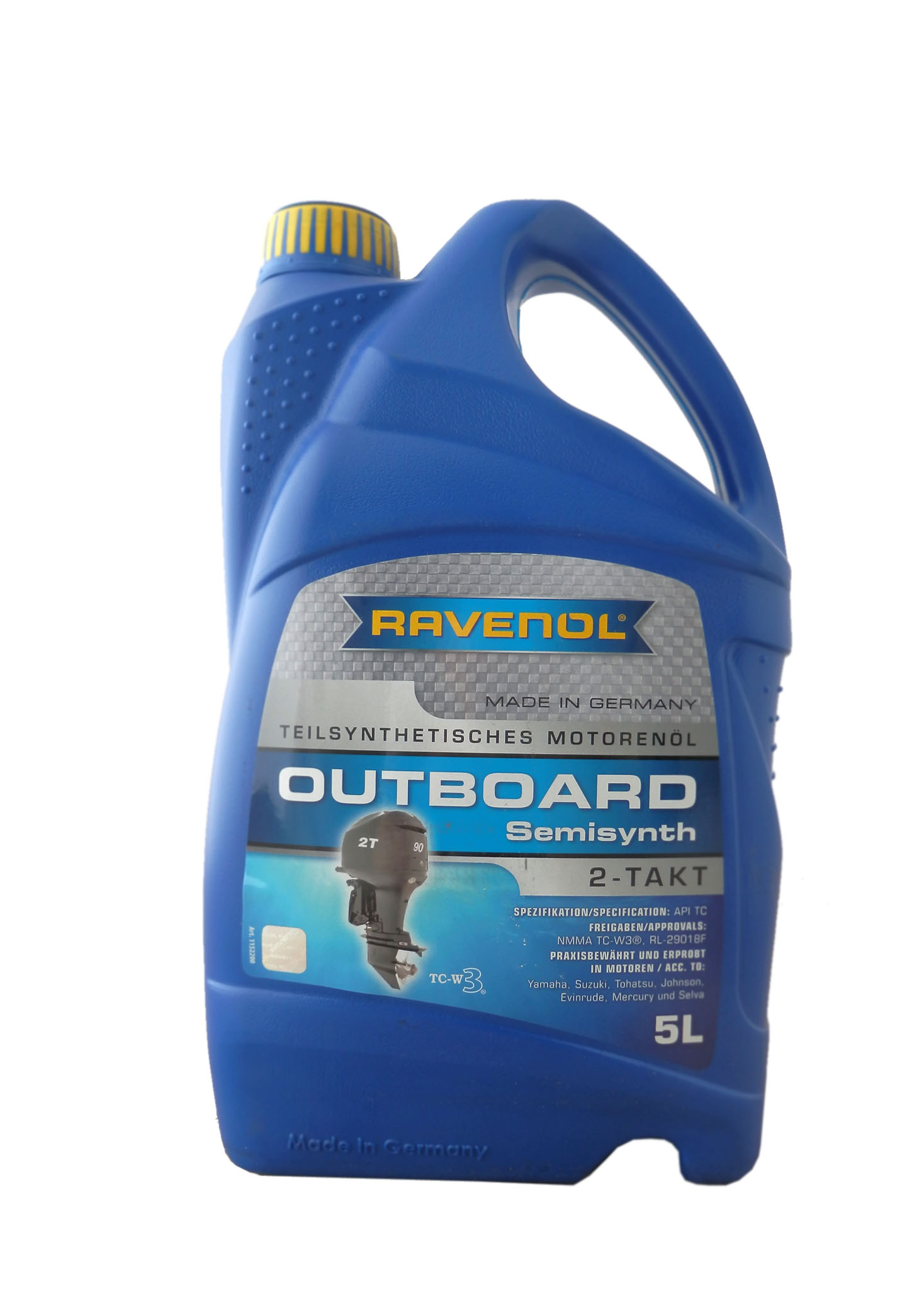 Купить запчасть RAVENOL - 4014835728356 Моторное масло Ravenol Outboardoel 2T teilsynth 5W-30 5л