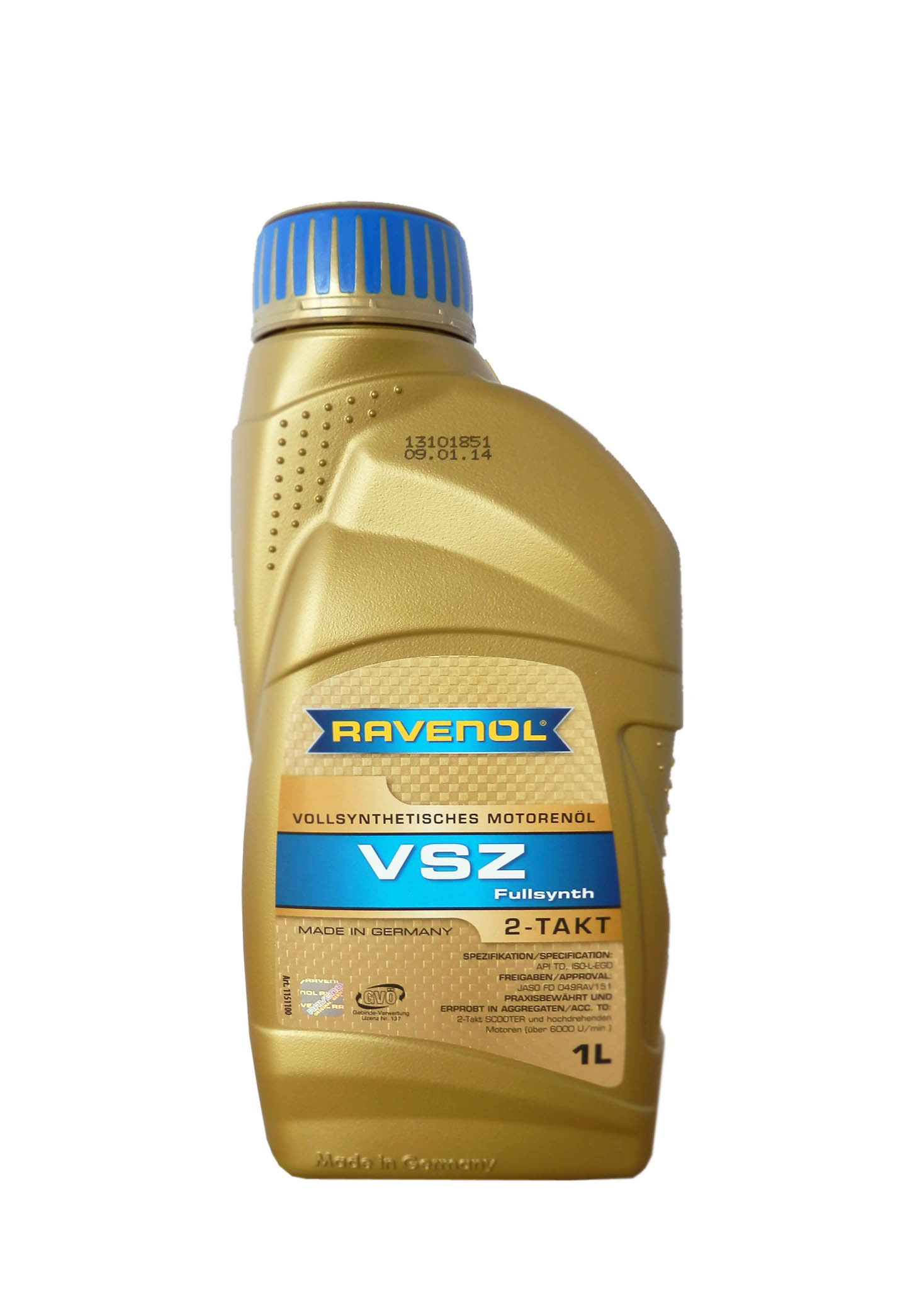 Купить запчасть RAVENOL - 4014835727212 Моторное масло Ravenol VSZ Zweitaktoel Vollsynth 5W-30 1л