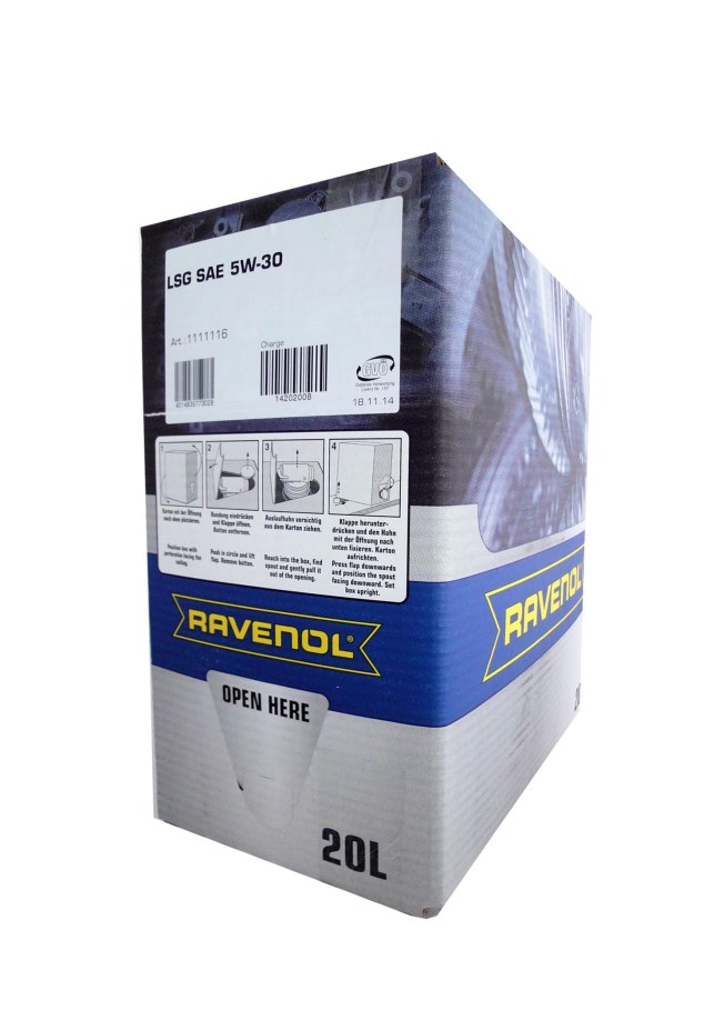 Купить запчасть RAVENOL - 4014835773028 Моторное масло Ravenol LSG SAE 5W-30 20л