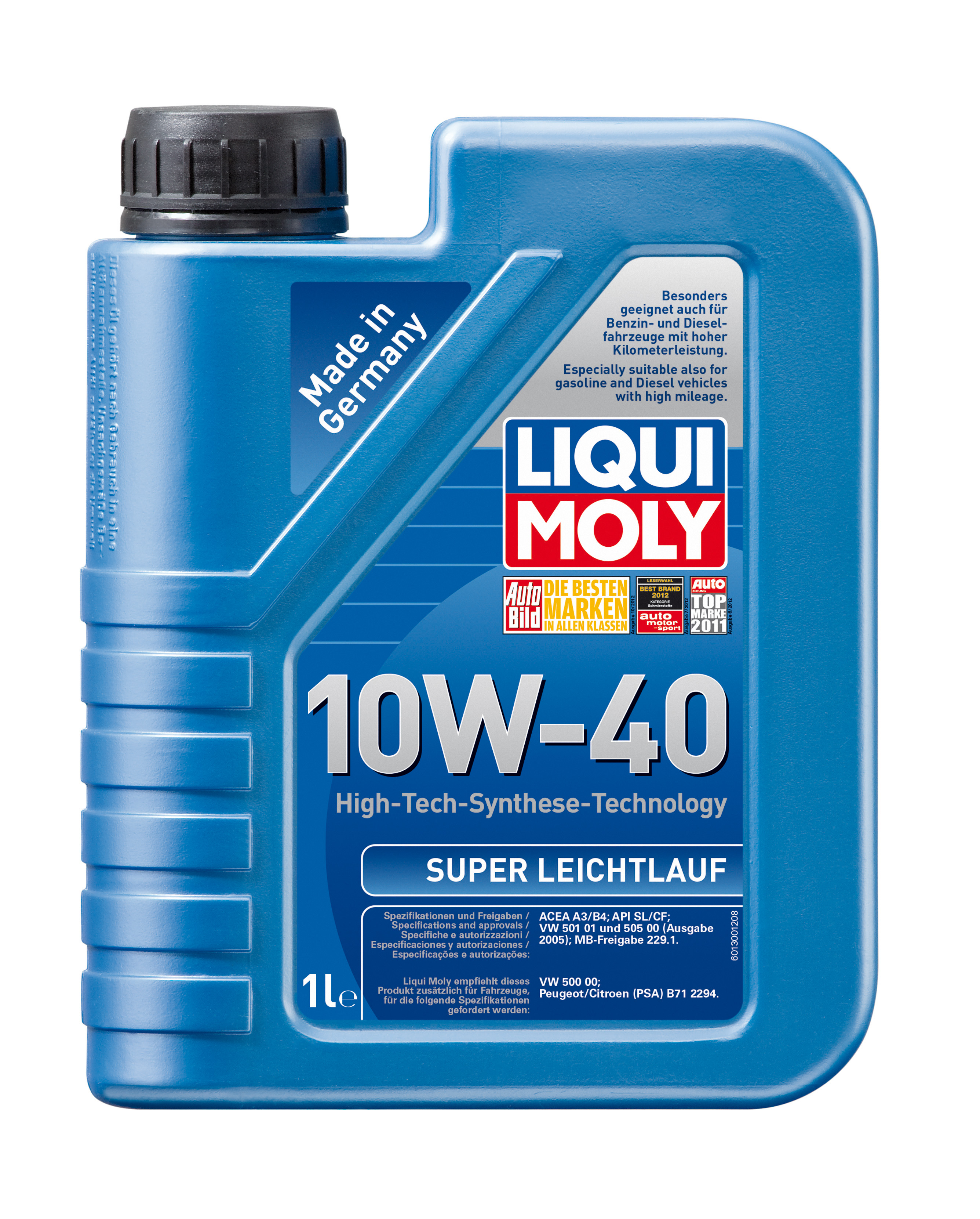 Купить запчасть LIQUI MOLY - 1928 Моторное масло Liqui moly Super Leichtlauf 10W-40 1л