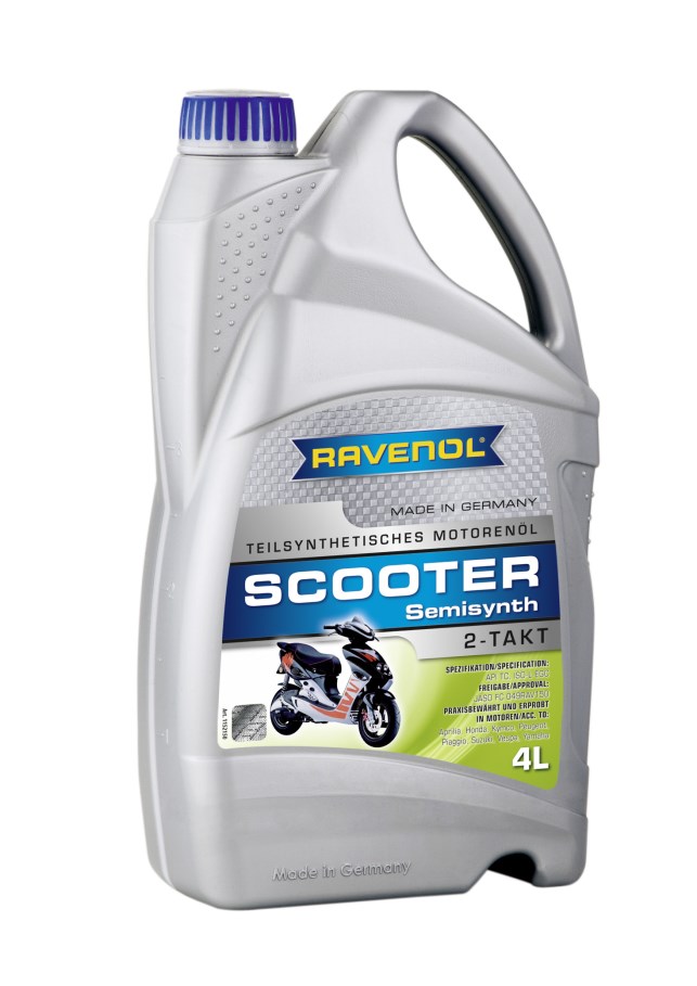 Купить запчасть RAVENOL - 4014835728196 Моторное масло Ravenol Scooter 2-Takt Teilsynt 5W-30 4л