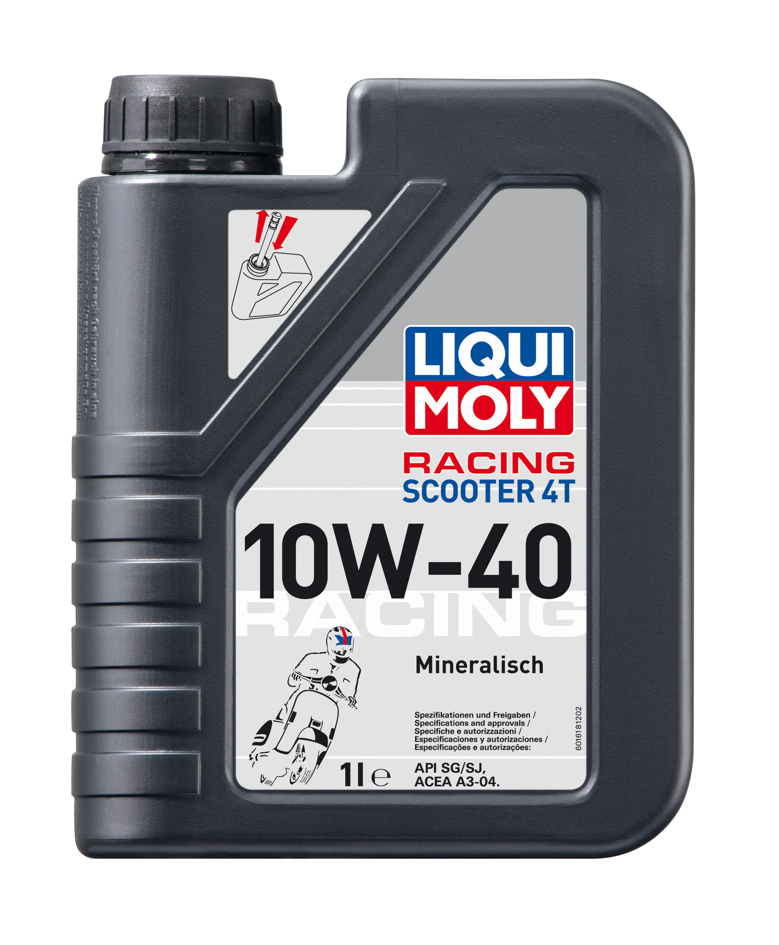 Купить запчасть LIQUI MOLY - 1618 Моторное масло Liqui moly Racing Scooter 4T 10W-40 1л